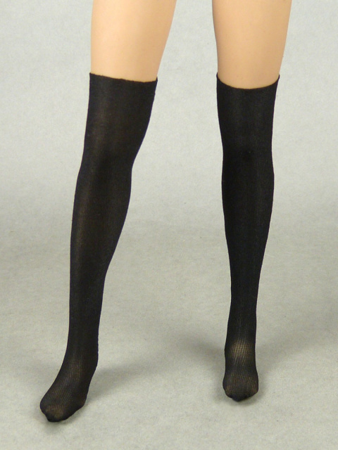 Pop Toys 1/6 Scale Female Black Color Knee-High Stocking